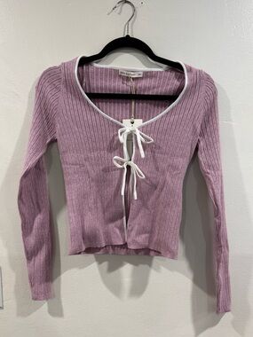 Girls Purple/Lavender Top / Front tie shirt